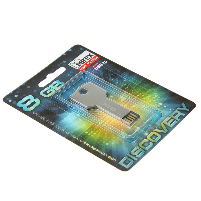 Подарочная USB-флешка 8 Gb Mirex CORNER KEY, "ключ"