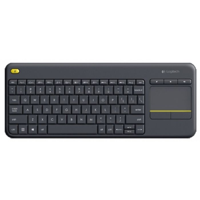 Клавиатура Logitech K400 Plus, черный, USB