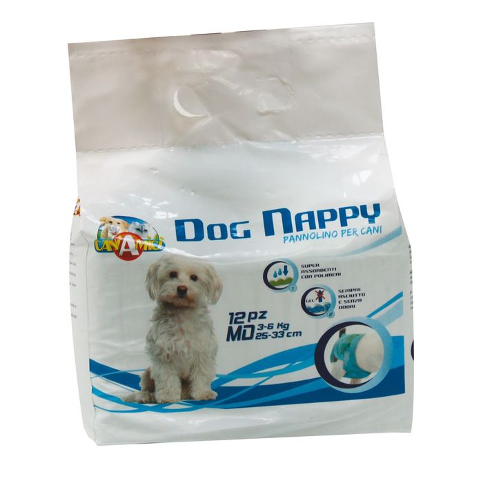 Подгузники для собак Dog Nappy   SM, 2-3 кг, 23-25 см, 14 шт