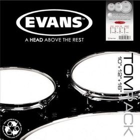Набор пластика для том барабана Evans ETP-EC2SCTD-R EC2 Rock 10"/12"/16"