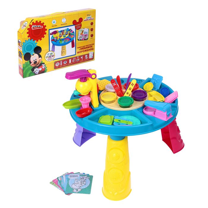 Игровой набор для лепки Микки и его друзья, 34 предмета, 5 цветов пластилина