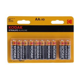 {{photo.Alt || photo.Description || 'Батарейка алкалиновая Kodak XtraLife, AA, LR6-10BL, 1.5В, спайка, 10 шт.'}}