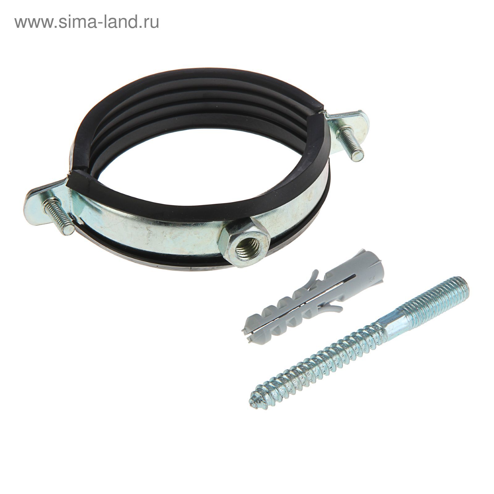 Хомут для труб 3”, диаметр 87-93мм, в комплекте: шпилька сантехническая ...