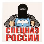 Наклейка на авто "Спецназ России", 18 х 18 см Наклейка на авто "Спецназ России", 18 х 18 см