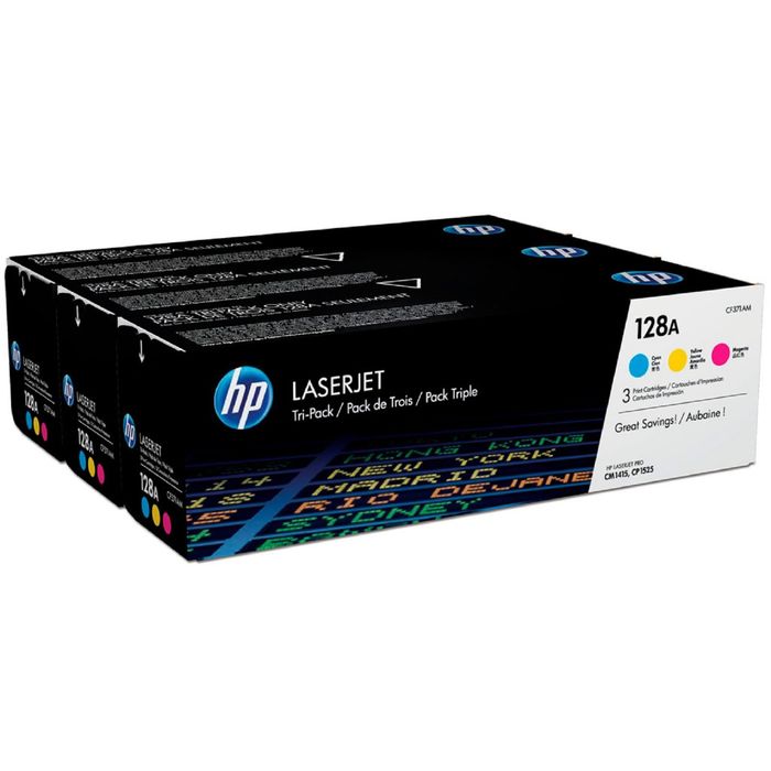 Тонер Картридж HP CF371AM голубой/пурпурный/желтый набор карт. для HP CM1415/CP1525 (1300стр.)   172