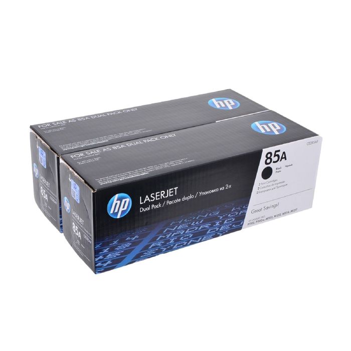 Тонер Картридж HP 85A CE285AF черный x2уп. для HP LJ P1102/P1102w (3200стр.)