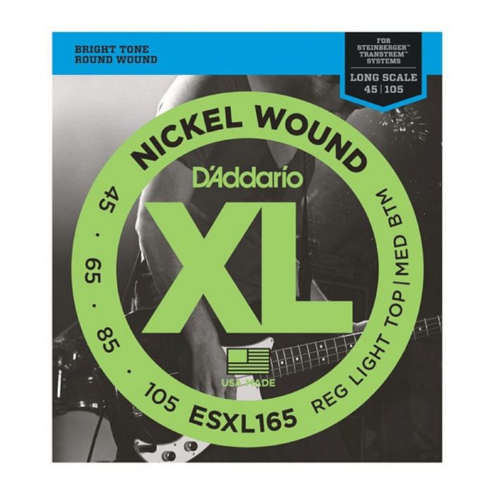 Комплект струн для  бас-гитары D'Addario ESXL165 Nickel Wound