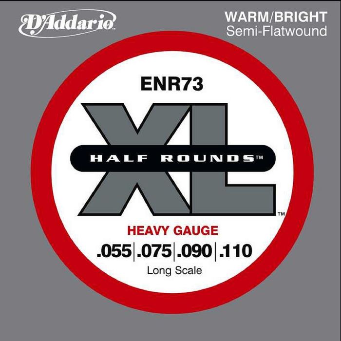 Комплект струн для  бас-гитары D'Addario ENR73 Half Rounds