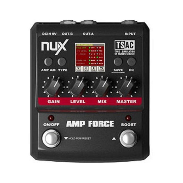 Педаль эффектов эмулятор ламповых усилителей Nux Cherub AMP-FORCE