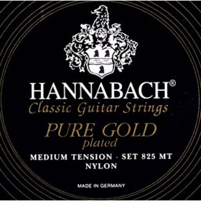 Струны для классической гитары Hannabach 825MT Black PURE GOLD