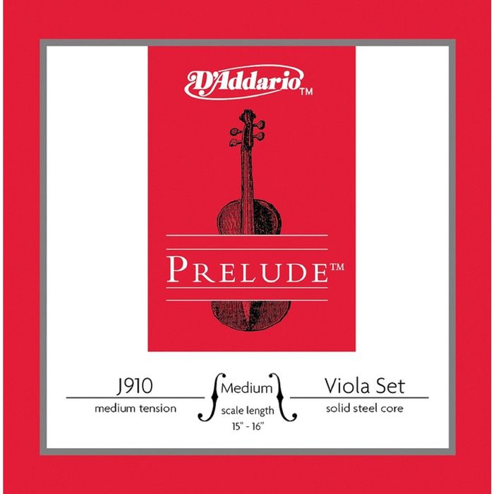 Комплект струн для альта D`Addario J910-MM PRELUDE