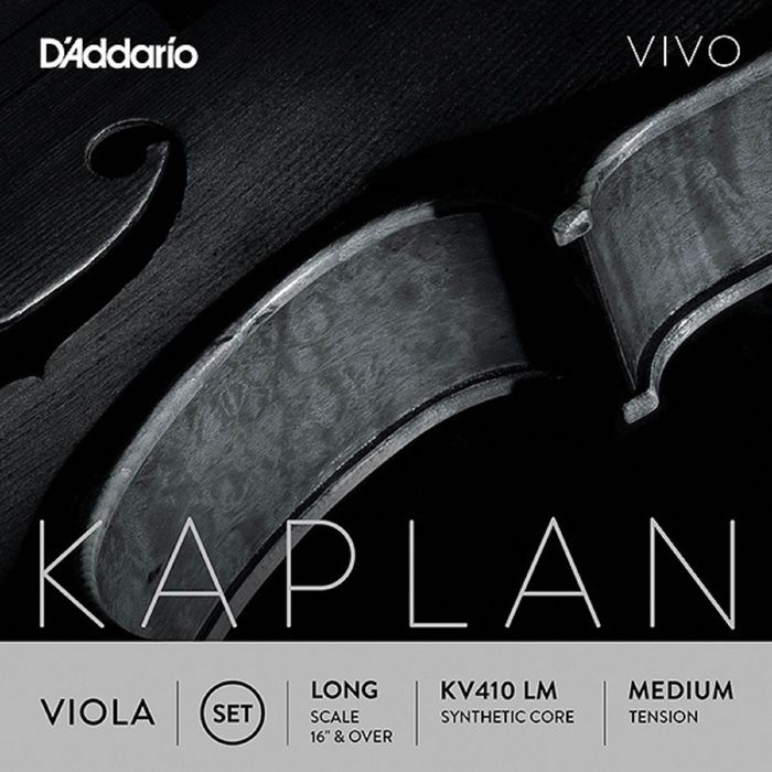 Комплект струн для альта D'Addario KV410-LM Kaplan Vivo среднее натяжение, Long Scale