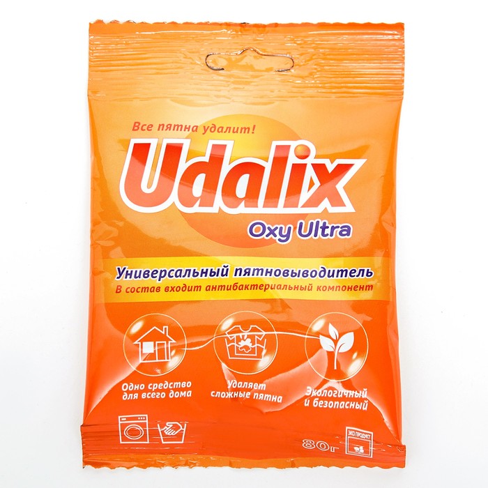 Пятновыводитель-отбеливатель Udalix Oxi Ultra, 80 г