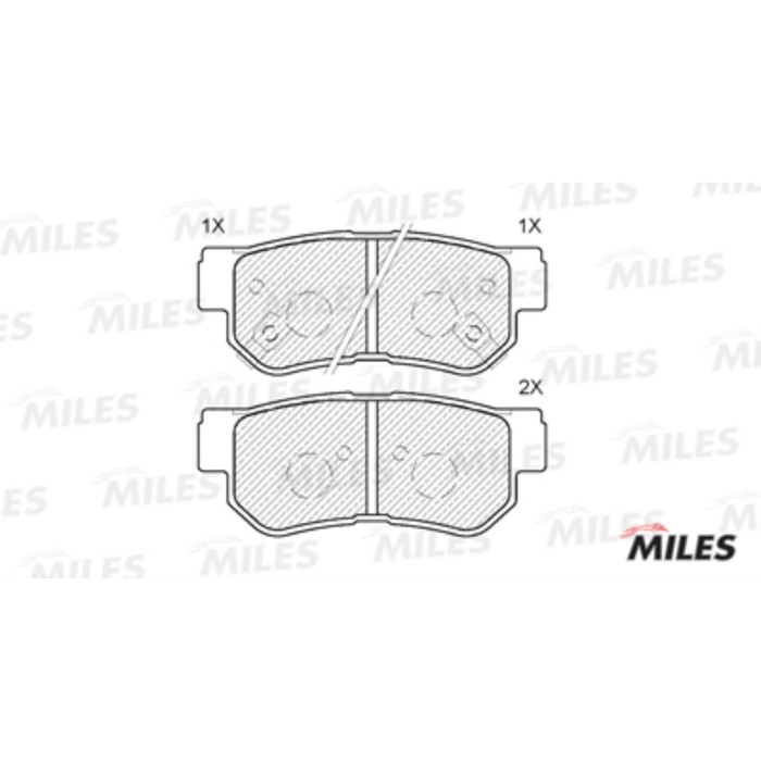 Тормозные колодки задние MILES E110011