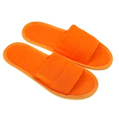 Terry Slippers open, color peach, size 36-38