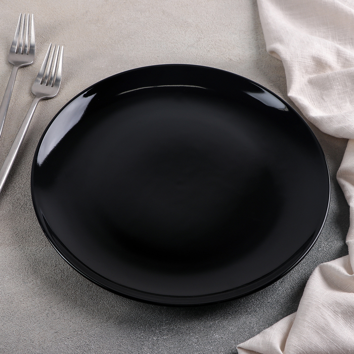 Тарелки 27см. Тарелка черная. Черная круглая тарелка. Тарелка 27 см.