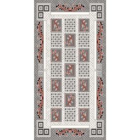 Овальный ковёр DIlber 3055, 200 х 400 см, цвет kemik/gri