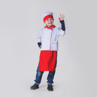 Детский карнавальный костюм "Повар", колпак, куртка, фартук, косынка, 4-6 лет, рост 110-122 см - фото 894275