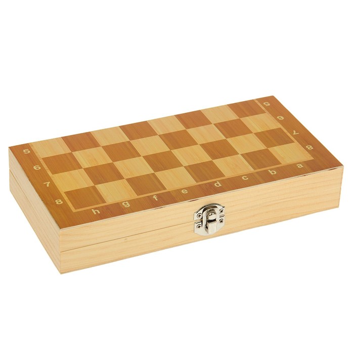 Игра настольная «Шахматы» деревянные, поле складное 24х24 см