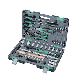 Набор инструмента STELS, 1/2", Cr-V, S2, усиленный кейс, 58 шт 1875837