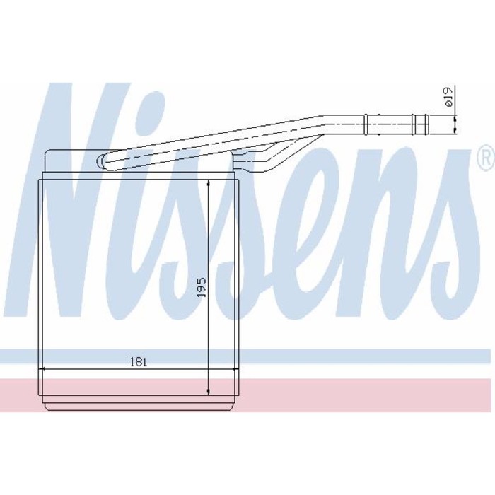 Радиатор печки NISSENS 71747