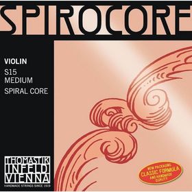 Комплект струн для скрипки  Thomastik S15 Spirocore размером 4/4, среднее натяжение