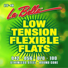 Комплект струн для бас-гитары La Bella LTF-4A Low Tension Flexible Flats