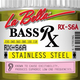 Комплект струн для 6-струнной бас-гитары La Bella RX-S6A RX – Stainless