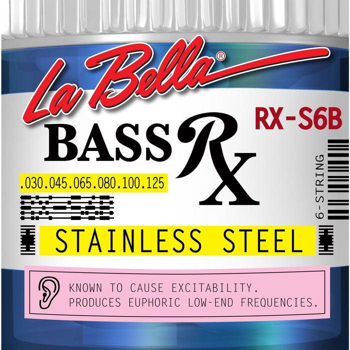 Комплект струн для 6-струнной бас-гитары La Bella RX-S6B RX – Stainless