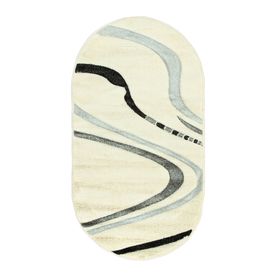 Овальный ковёр Rio Carving 132, 250 х 350 cм, цвет cream