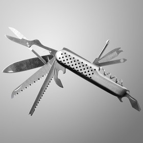 Нож швейцарский "Дорожный" 11в1 рукоять перфорированная в Донецке
