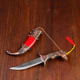Сувенирный нож мини, 21,5 см рукоятка в форме головы лошади в Донецке