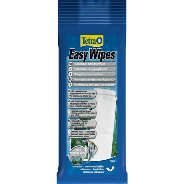 Салфетки для очистки стекол Tetra EasyWipes (10шт/уп)