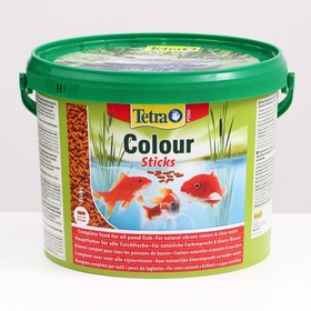 Корм Pond ColorSticks для прудовых рыб, гранулы для основного питания 10 л.