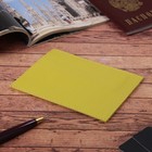 Обложка для документов, П118л-102, 10*0,5*14, 5карманов д/карт, флотер желтый Обложка для документов, П118л-102, 10*0,5*14, 5карманов д/карт, флотер желтый