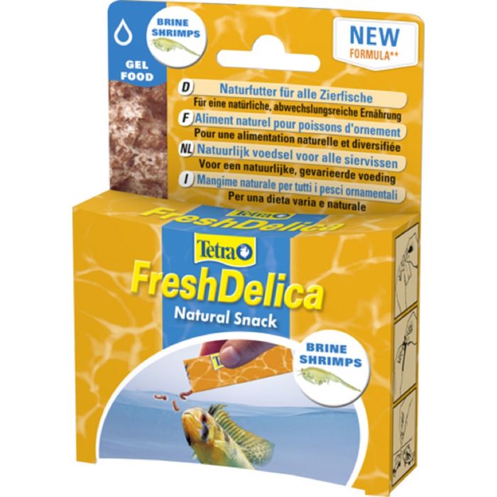 Лакомства для рыб Tetra FreshDelica Brine Shrimps 48г желе сушеной креветки