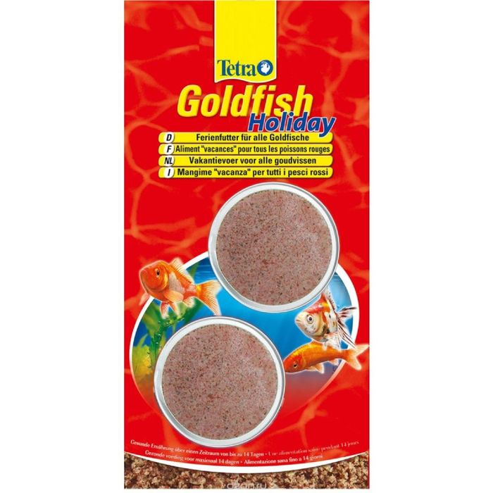 Корм для золотых рыб Goldfish Holiday 2x12гр