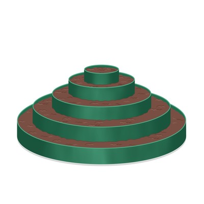 Клумба гибкая, 5 ярусов