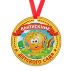 Медаль-магнит "Выпускник детского сада" Солнце Медаль-магнит "Выпускник детского сада" Солнце