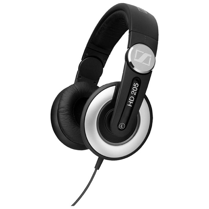 Наушники Sennheiser HD 205 II, накладные, провод 3 м, черно-серебристые