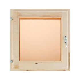 Окно, 50×50см, двойное стекло, тонированное, из липы