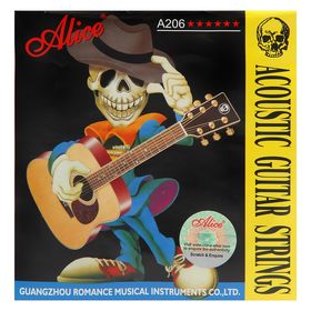 Комплект струн для акустической гитары Alice A206-SL Super Light