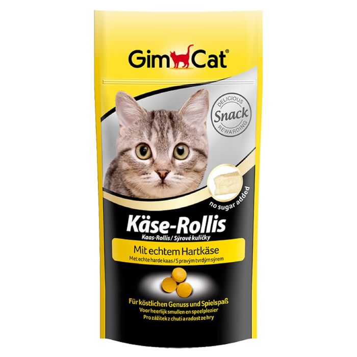 Лакомство для кошек Gimcat &quot;Сырные ролики&quot; 40 г