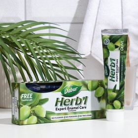 Набор Dabur Herb'l Olive зубная паста, 190 г + зубная щётка
