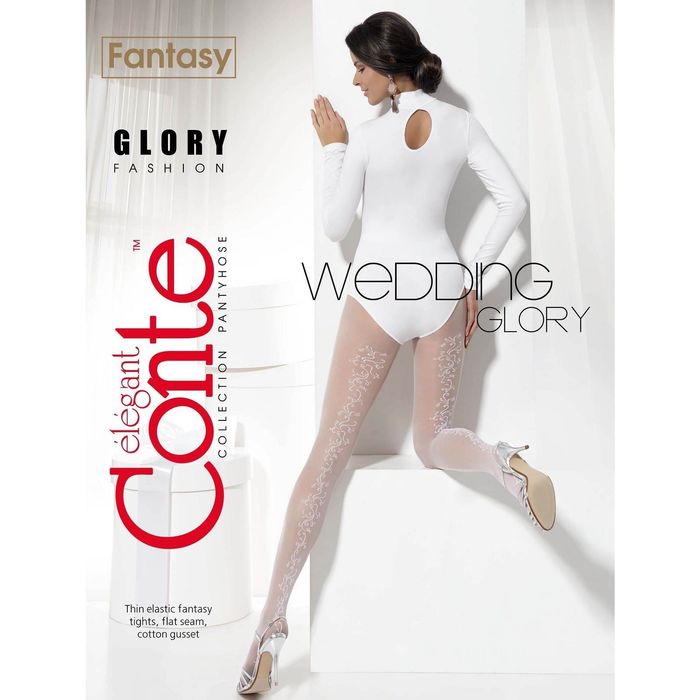 Колготки женские CONTE ELEGANT FANTASY GLORY (bianco, 2)