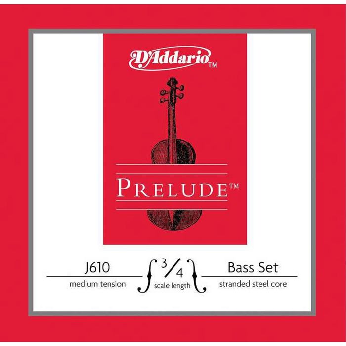 Струны для контрабаса D'Addario J610-3/4M Prelude