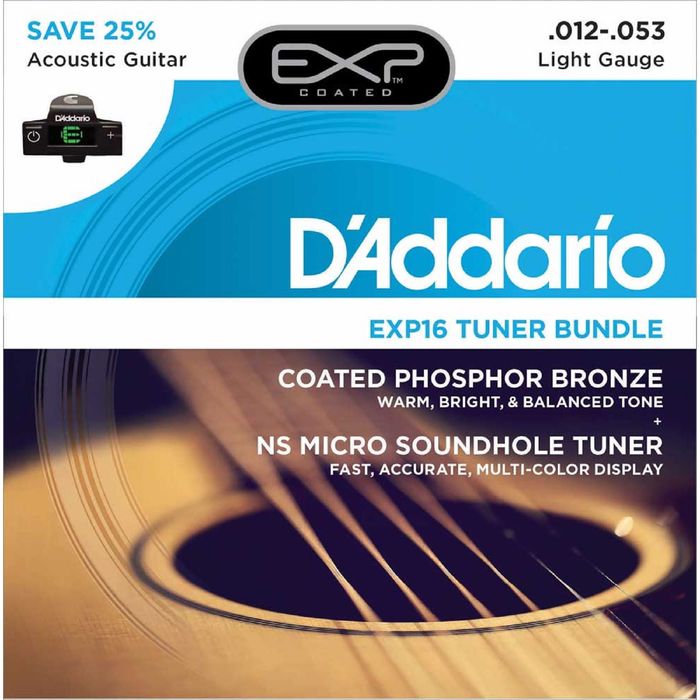 Струны для акустической гитары D'Addario EXP16-CT15