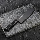 Нож кухонный Samura SHADOW сантоку, лезвие 17,5 см, с покрытием BLACK-COATING - фото 1115015