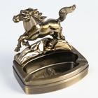 Lighter with ashtray "Horse", piezo, gas