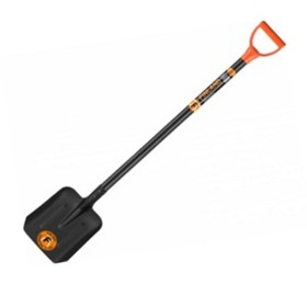 Лопата совковая, толщина 1.6 мм, рёбра жёсткости, деревянный черенок, с ручкой